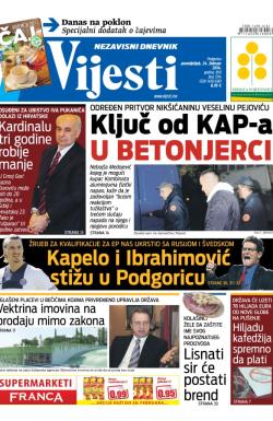 Vijesti - broj 5714, 24. feb 2014.