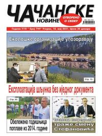 Čačanske novine - broj 744, 18. maj 2021.