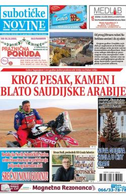 Nove Subotičke novine - broj 302, 13. jan 2023.