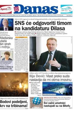Danas - broj 7381, 14. dec 2017.