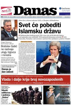 Danas - broj 6345, 12. feb 2015.