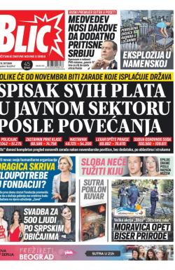 Blic - broj 8142, 18. okt 2019.