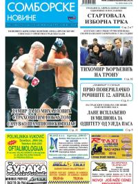 Somborske novine - broj 3220, 11. mar 2016.