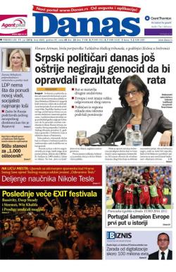 Danas - broj 6860, 11. jul 2016.