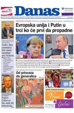 Danas - broj 6710, 12. feb 2016.