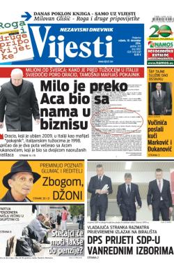 Vijesti - broj 6002, 10. dec 2014.