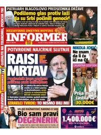 Informer - broj 3679, 21. maj 2024.