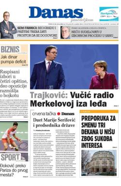 Danas - broj 7700, 29. okt 2018.