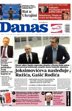 Danas - broj 6053-6054, 26. apr 2014.