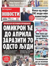 Večernje novosti - broj 4197, 19. jan 2022.