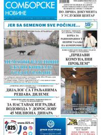 Somborske novine - broj 3424, 7. feb 2020.