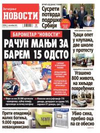 Večernje novosti - broj 5486, 2. sep 2025.
