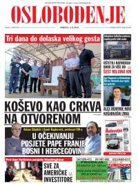 Oslobođenje - broj 24.610, 3. jun 2015.