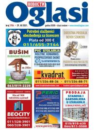 Novosti oglasi - broj 1704, 29. dec 2021.