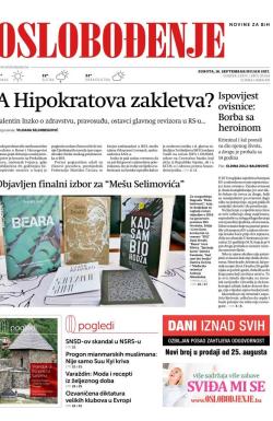 Oslobođenje - broj 25434, 16. sep 2017.