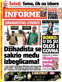 Informer - broj 1006, 22. avg 2015.