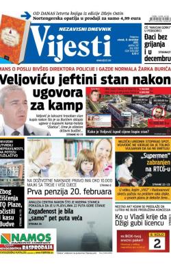 Vijesti - broj 6360, 8. dec 2015.