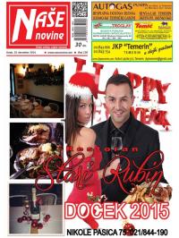 Naše novine, Temerin - broj 238, 10. dec 2014.