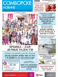 Somborske novine - broj 3488, 30. apr 2021.