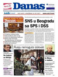 Danas - broj 6049, 22. apr 2014.