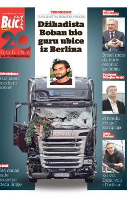 Blic - broj 7138, 25. dec 2016.