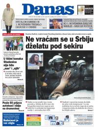 Danas - broj 10047, 20. okt 2025.