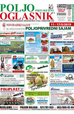 Poljoprivredni Oglasnik - broj 394, 27. mar 2019.