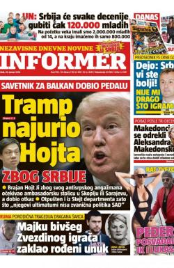 Informer - broj 1752, 26. jan 2018.