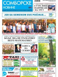 Somborske novine - broj 3287, 23. jun 2017.