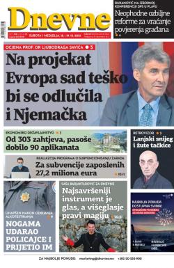 Dnevne novine - broj 3179, 18. dec 2021.