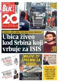 Blic - broj 7135, 22. dec 2016.