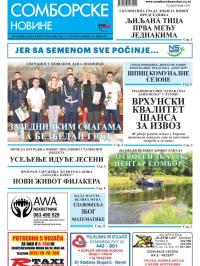 Somborske novine - broj 3391, 21. jun 2019.