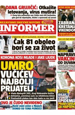 Informer - broj 2419, 3. apr 2020.