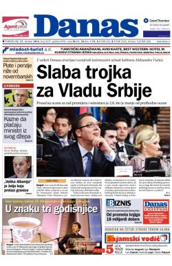 Danas - broj 6237, 27. okt 2014.