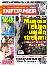 Informer CG - broj 1303, 10. avg 2016.