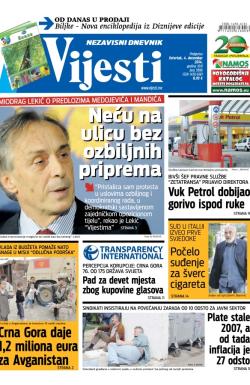 Vijesti - broj 5996, 4. dec 2014.