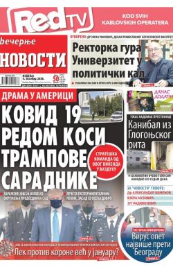 Večernje novosti - broj 3734, 4. okt 2020.