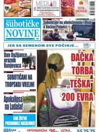 Nove Subotičke novine - broj 83, 10. avg 2018.