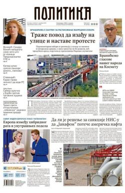 Politika - broj 40168, 2. okt 2025.