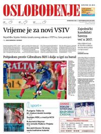 Oslobođenje - broj 25422, 4. sep 2017.