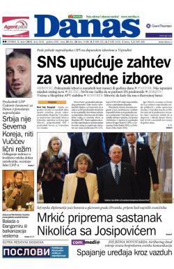 Danas - broj 5636, 5. mar 2013.