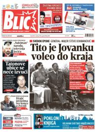 Blic - broj 6001, 25. okt 2013.