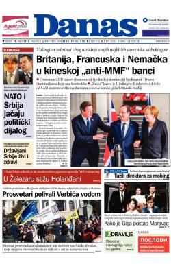 Danas - broj 6379, 18. mar 2015.