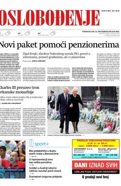 Oslobođenje - broj 27093, 12. sep 2022.
