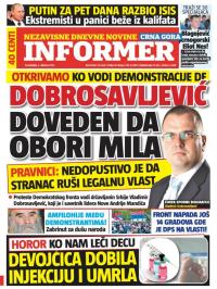 Informer CG - broj 1043, 5. okt 2015.