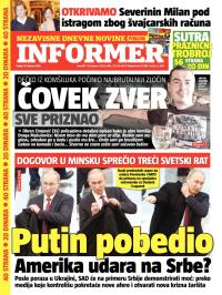 Informer - broj 847, 13. feb 2015.