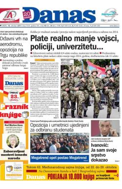 Danas - broj 7324, 18. okt 2017.