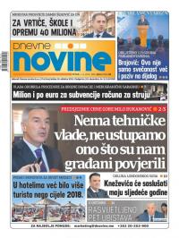 Dnevne novine - broj 2518, 1. nov 2019.