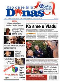 Danas - broj 5366, 8. jun 2012.