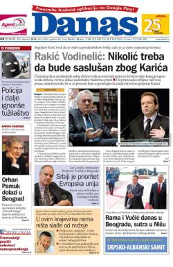 Danas - broj 6954, 13. okt 2016.